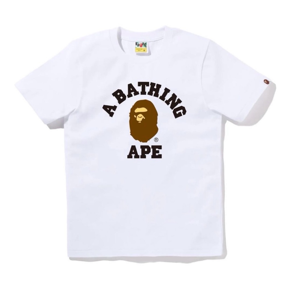 Bape White Graphic Tee